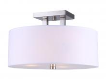 Canarm ISF578A03BN - River 3 Light Semi Flush, Nickel Finish