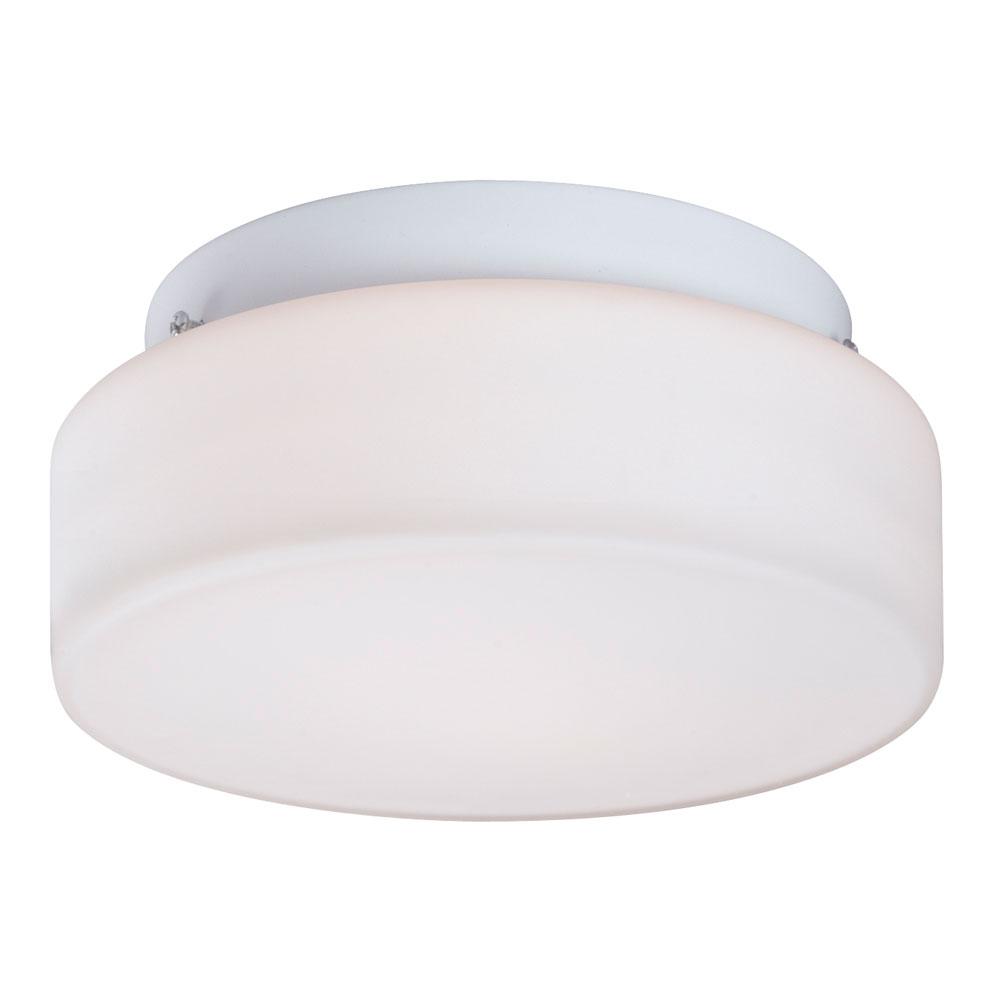 Flush Mount Ceiling Light - in White finish with White Glass (*ENERGY STAR Pending)