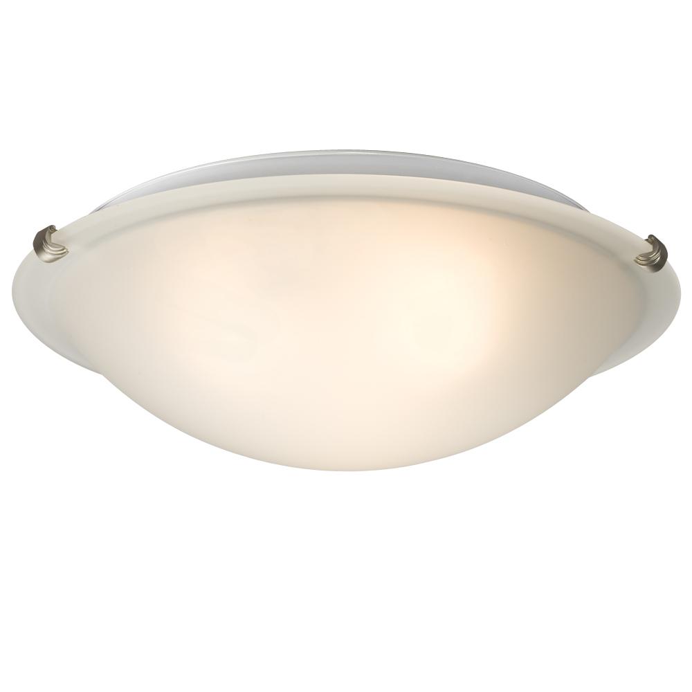 Flush Mount - Pewter w/ Frosted Glass