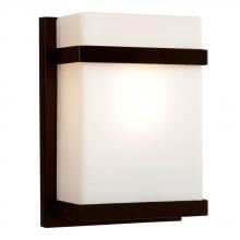 Galaxy Lighting 215580BZ-113NPF - Wall Sconce - in Bronze finish with Satin White Glass (Suitable for Indoor or Outdoor Use)