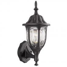 Galaxy Lighting 301131 BLK - Outdoor Cast Aluminum Lantern - Black w/ Clear Glass