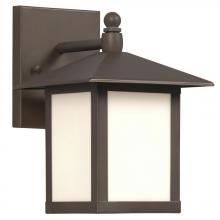 Galaxy Lighting 312680OBZ - Outdoor Lantern - Old Bronze w/ Marbled White Glass