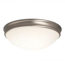 Galaxy Lighting 613335BN-226EB - Flush Mount Ceiling Light - in Brushed Nickel finish with White Glass