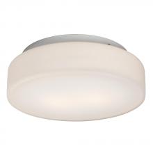 Galaxy Lighting 623532WH - 11-5/8" Flush Mount - White with White Glass