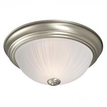 Galaxy Lighting 625021PT - Flush Mount - Pewter w/ Frosted Melon Glass
