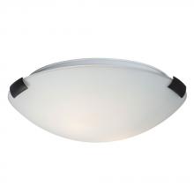 Galaxy Lighting 680412ORB/WH-113NPF - Flush Mount Ceiling Light - in Oil Rubbed Bronze finish with White Glass