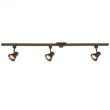 Galaxy Lighting 70123-4-3L BZ - 4' Three Light Halogen Track Kit - Bronze