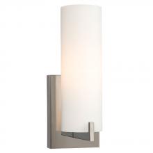 Galaxy Lighting ES710691CH - 1-Light Bath & Vanity Light - in Polished Chrome finish with Satin White Glass