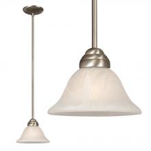 Galaxy Lighting 811852PT - Mini Pendant w/6",12",18" Extension Rods - Pewter w/ Marbled Glass