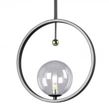 Galaxy Lighting 924744BK - Mini Pendant BK w/6", 12" & 18" Ext. Rods