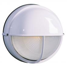 Galaxy Lighting ES305561WH - Outdoor Cast Aluminum Wall Mount Marine Light with Hood - in White finish with Frosted Glass