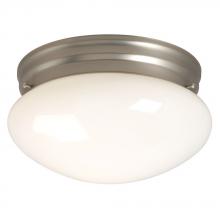 Galaxy Lighting ES810210PT - Utility Flush Mount Ceiling Light - in Pewter finish with White Glass