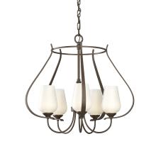 Hubbardton Forge - Canada 103045-SKT-05-GG0303 - Flora 5 Arm Chandelier