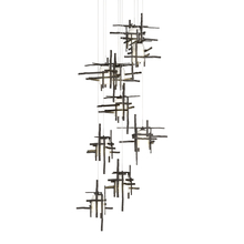 Hubbardton Forge - Canada 131109-SKT-LONG-14-YC0305 - Tura 9-Light Frosted Glass Pendant