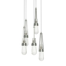 Hubbardton Forge - Canada 131120-SKT-LONG-85-YG0434 - Link 5-Light Blown Glass Pendant