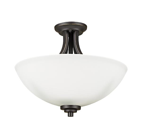 Oxford Semi Flush Mount Java Gold