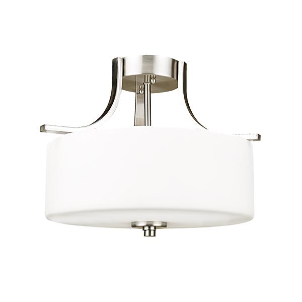 Brockhurst Semi Flush Mount Brushed Chrome