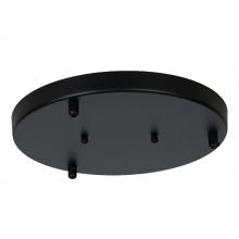 Russell Lighting AC5013/BK - Nova - 3 Port Round Canopy in Black