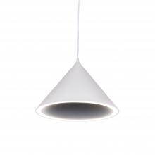 Russell Lighting PD1192/WH - Trulli - LED Cone shaped Pendant in White