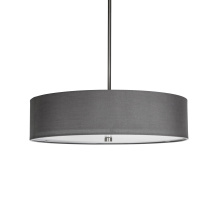 Russell Lighting PD3482/BK/GRY - Vyre - 20" pendant in Black with a Grey Shade