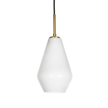 Russell Lighting PD6732/CG/MG - Gladstone - Pendant in Champagne Gold with Milk Glass