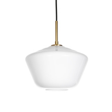 Russell Lighting PD6733/CG/MG - Gladstone - Pendant in Champagne Gold with Milk Glass