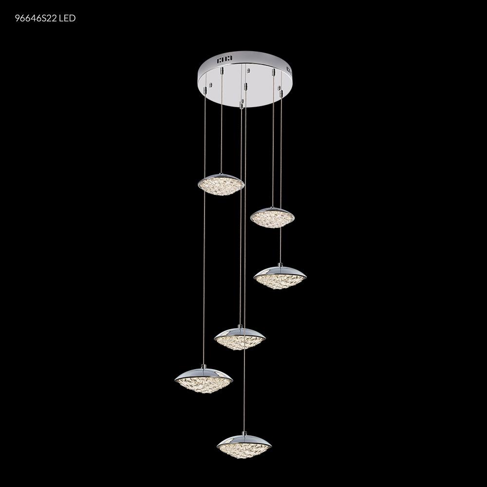 LED Contemporary 1 Light Crystal Chand