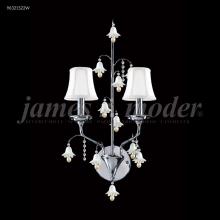 James R Moder 96321S2BW - Murano Collection 2 Arm Wall Sconce