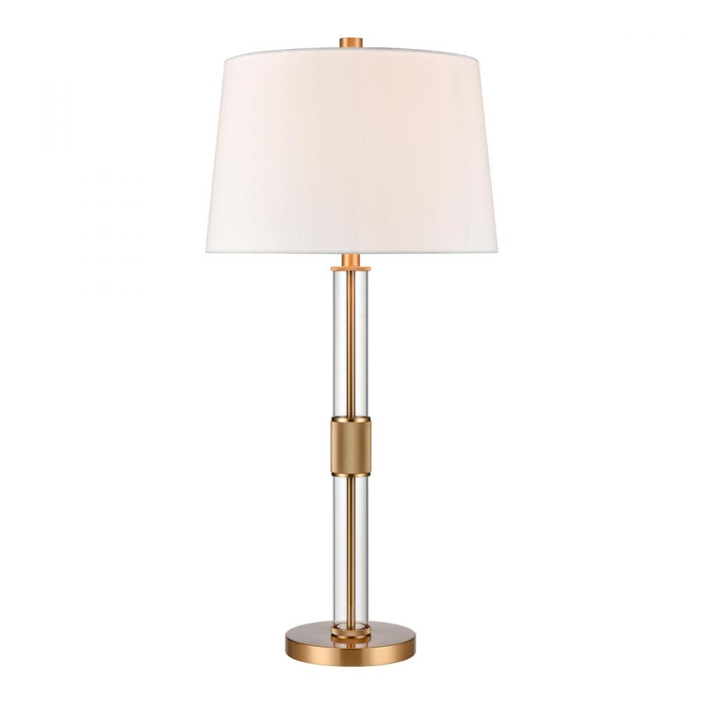 Roseden Court 33'' High 1-Light Table Lamp - Aged Brass