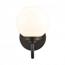 ELK Home EC89960/1 - Fairbanks 8.5'' High 1-Light Sconce - Matte Black with Opal